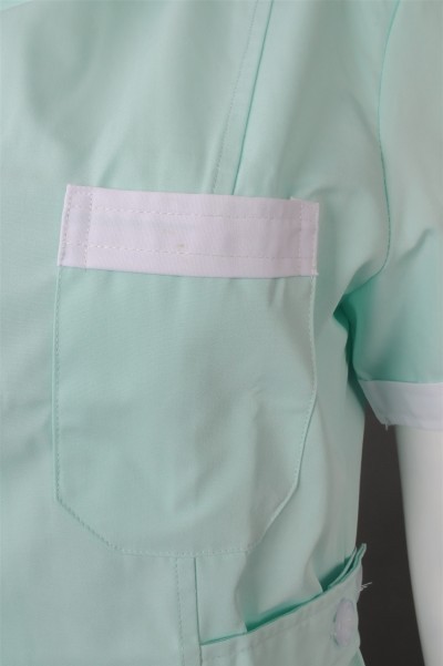 SKNU004 custom-made princess collar clinic uniform order nurse uniform custom-made hospital uniform design clinic uniform style clinic uniform supplier HK Shute clinic uniform price detail view-5